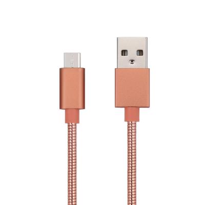 China 2020 Pure Metal 1M Micro USB Cable Fast Charging And High Speed ​​Data Transfer Shenzhen Factory For Android Samsung Galaxy V8 Data Charging Cable With Bulk Packing for sale