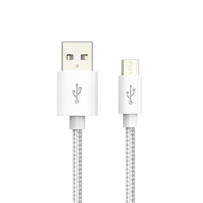 China Fast Charging and High Speed ​​Data Transfer Android Charger Tether PVC Heads and Nylon Braided Micro USB Cable for Samsung Android V8 5 PIN Wire Manufacturer Hihome for sale