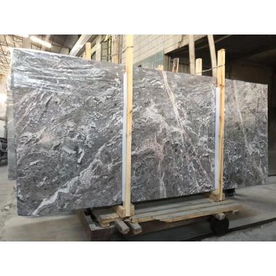 China Modern Moon Gray Marble Stone Tile , A Grade Slab Natural Moon Gray Marble for sale