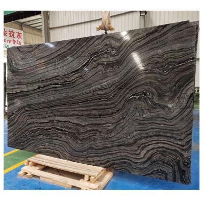 China Serpentine Marble Stone Slab Black Modern Jurassic Marble Black Marble for sale