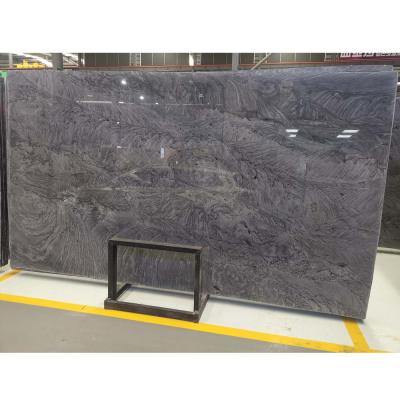 China Modern Exotic Brazilian Blue Slab Turandot Nature Quartzite Stone Slab for sale