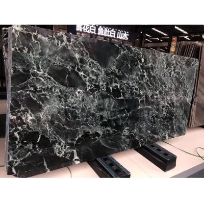 China shopping & Residential Construction Projects Guatemala Green Marble Stone Slabs , Luxury Green Marble Stone Tiles For Sale for sale