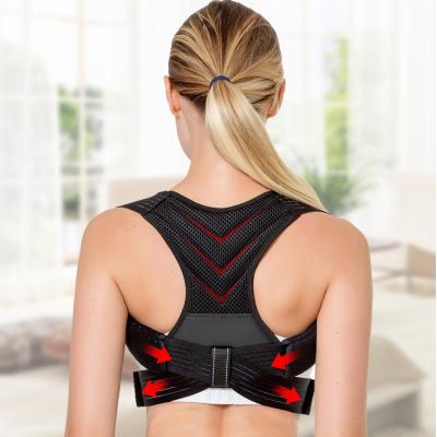 China Comfortable and not tight adjustable It becomes straight as soon as you wear it Thickened Breathable Mesh Fabric Back Posture Correcting Foam Shoulder Pads Bee Belt for sale