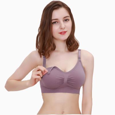 China Maternity-Sports-Bra Nurs Maternity&nersing Seamless Open-Front Best V-Neck Underwear QUICK DRY for sale