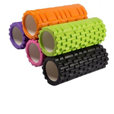 China Eco-friendly Hollow Wheel Yoga Roller Eco-friendly Fitness Pilates Yoga Roller Column Back Roller for sale