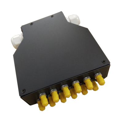 China Other 12 Core Yellow Din Rail Fiber Optic ST Simplex DustCap DIN Terminal Box Rail Splice Box for sale