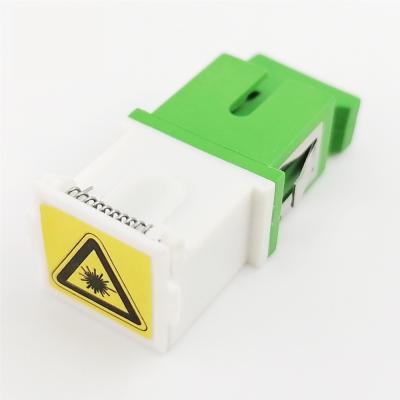 China Other SM SC/APC White Metal Auto Shrapnel Shutterwith Green Fiber Optic Adapter for sale