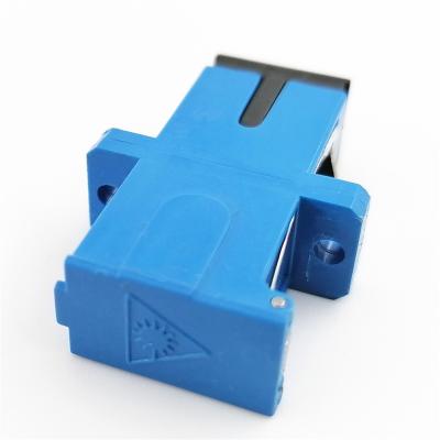 China Other Blue SC/UPC Shell Simplex Adapter With Auto Shutter SM SC Fiber Optic Adapter for sale