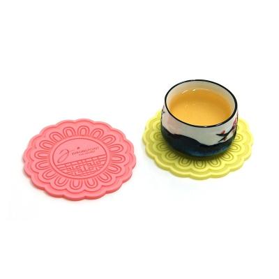 China Sustainable Molded Silicone Coaster With Custom Design for sale