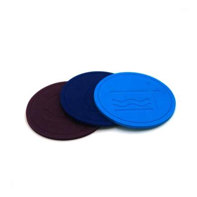 China Sustainable Factory Supplies Custom Design Silicone Coaster Cup Mat for sale