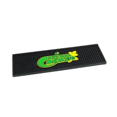 China Eco - Friendly Food Grade Silicone Bar Rail Mat With Custom Logo for sale