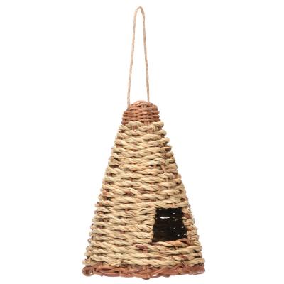 China Breathable Creative Cheap Breathable Outdoor Thrush Rope Grass Explosion Bird Nest Bird Cage Bird House Parrot for sale