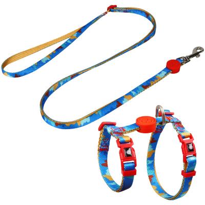 China Hot Selling Cat Travel Supplies Cat Leash Cat Leash Trunk Harness Collar Set Personalized Animal Pet Exit Rope Chains for sale