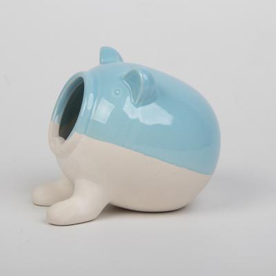 China New Ceramic Viable High Quality Cartoon Cute Hamster Bathroom Hamster Bathtub Pet Bathing Hamster Tub for sale