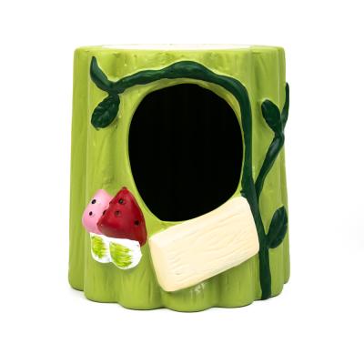 China High Quality Creative Viable Ceramic Pet Bed Chinchillas Room Rabbits Mink Cages Pethouse Pet Nests for sale