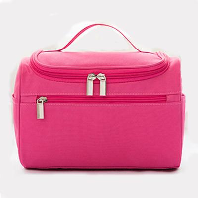 China Customized Simple Large Capacity Hanging Solid Travel Pouch Makeup Storage Toiletry Bag Cosmetics Bag for sale