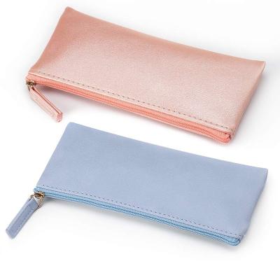 China Durable PU Leather Cosmetic Brief Cases Pouch With Zipper , Makeup Bag for sale