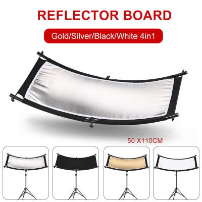 China Taobao Shot SOONPHO Clamshell Light Reflector Diffuser 43x20inch/110x50cm with Carry Bag, Product Taobao Arclight Curved Lighting Reflector for sale