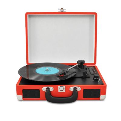 China Hot Selling Multifunctional Retro Muiltiple Record Player Factory Price Suitcase Portable Vintage Bluetooth LP Music Vinyl Record Turntable Player for sale