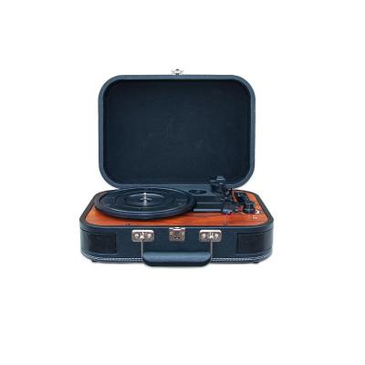 China Multifunctional Round Portable Bluetooth Suitcase Turntable Vinyl Record Player With Multiple Functions for sale