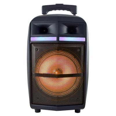 China Audmic wireless floor standing 8 inch DJ cart wireless bluetooth speaker amplified for sale