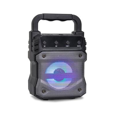 China Portable Wireless Karaoke Mini Bluetooth Radio Led Speaker for sale