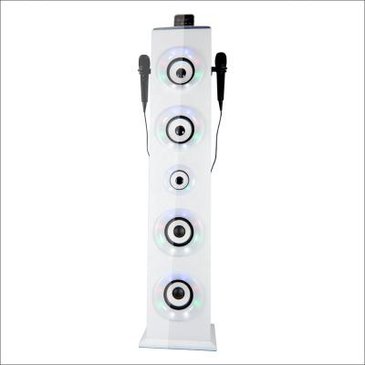 China Wireless karaoke bluetooth speaker subwoofer tower speaker with mic for sale