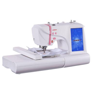 China Multifunctional sewing and embroidery machine JUKKY mini household computer stitching and embroidered machine for T-shirt embroidery for sale