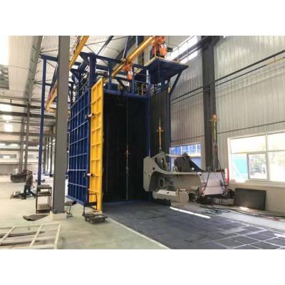 China Building Material Shops Type Sandblaster Lpg Cylinder Shot Blasting Machine Cylinder Shot Blasting Hook Hanger Machine for sale