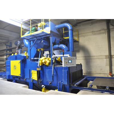 China Building Material Stores Factory Supply Frame H Beam Roller Conveyor Shot Blasting Machine for sale