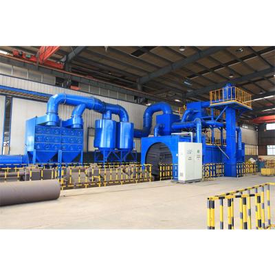 China Construction Material Stores CE /ISO High Efficiency Equipment Approved Automatic Shot Blasting / Sand Blasting Device for sale