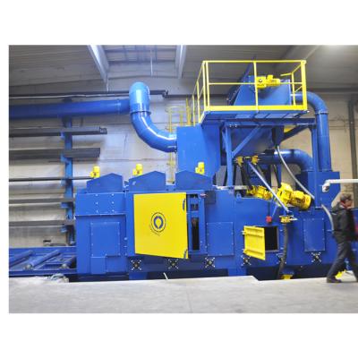 China Building material stores roller conveyor shot blasting machine/paint blasting machine/metal blasting device for sale