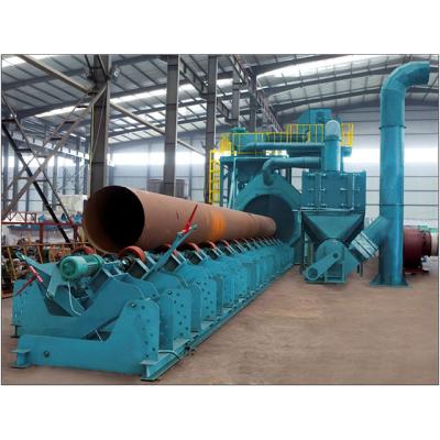 China Painting steel machine shot blasting building material stores steel plate profile pipe angle steel polishing machine for sale