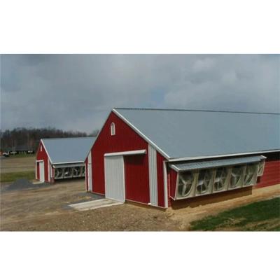 China Industrial Steel Structure Warehouse Low Cost Shed Steel Structure Farm Chicken House for sale