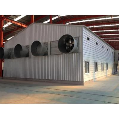 China Steel Workshop Prefabricated Two Storey Steel Chicken House With Steel Beam for sale