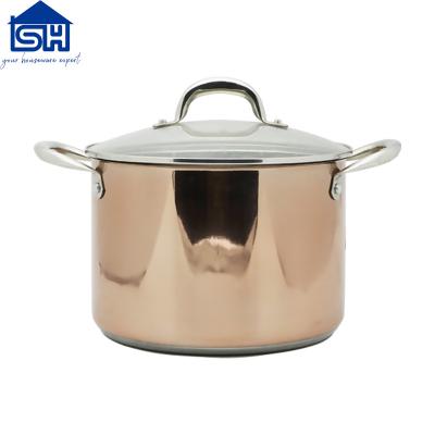 China Sustainable 6 pcs stainless steel cookware set for sale