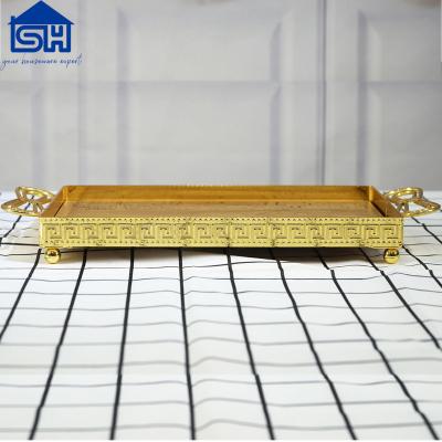 China Hot Sale Home Decorative Glass Tray Hotel Decoration Mirror Tray Factory Customize Wholesale Price Serving Tray for sale