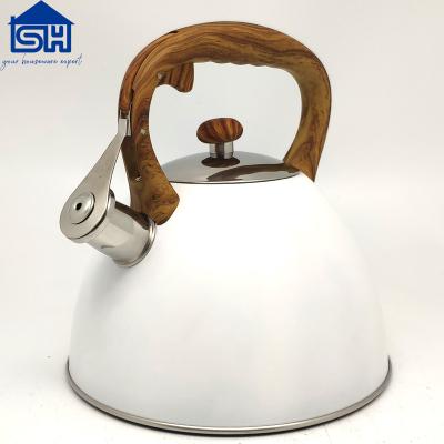 China 2.6L Stainless Steel Kettle Tea Kettle Water Sustainable Whistling White Painting Kettle for sale