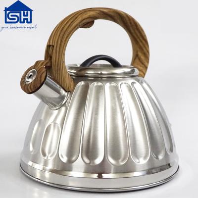 China Sustainable 2.6L Stainless Steel Whistling Kettle Tea Kettle Water Kettle for sale