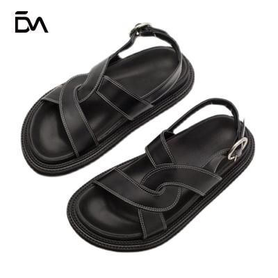 China CUSHIONING New Listing In Stock Brand New Soft Sole Causal Sandal Women's Flat Shoes for sale