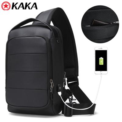 Κίνα Hot Selling Small Laptop Sports Shoulder Waterproof Leather Custom Made Chest Bag Anti Theft Cross Lightweight Chest - Body Sling Bag προς πώληση