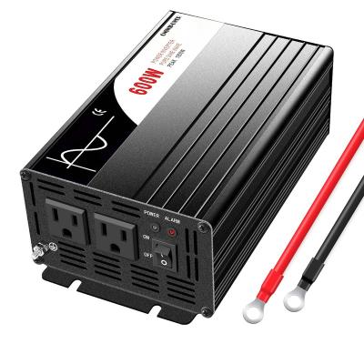 China High quality hot sale 600W 12v 24v 48v safe dc to ac 110v 220v power solar inverters 235*165*85(mm) for sale