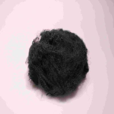 China 64mm Black Flame Resistant Fiber Environment-Friendly Viscose Staple Fibre for sale