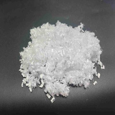 China Non Fluorescent Reinforced Materials Polyester Staple Fibre White 8mm Short PSF For Filling for sale