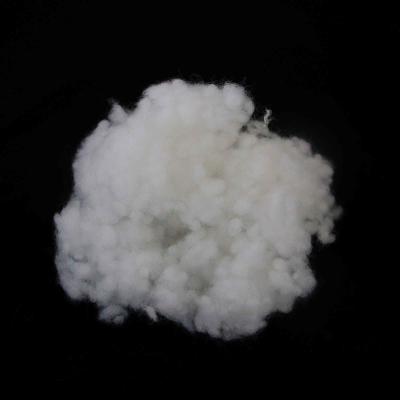 China Recycled Conjugated Polyester Fiber 32mm Pure White Hollow Conjugated PSF for sale