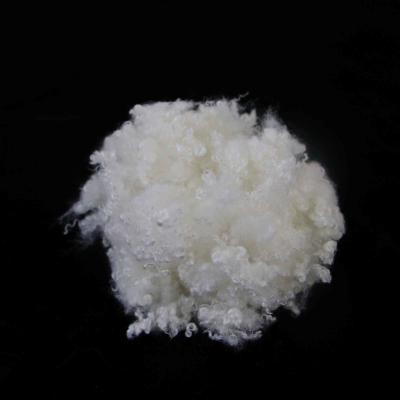 China Customized Staple Polyester Fibre 25mm Non Fluorescent Regenerated Polyester for sale