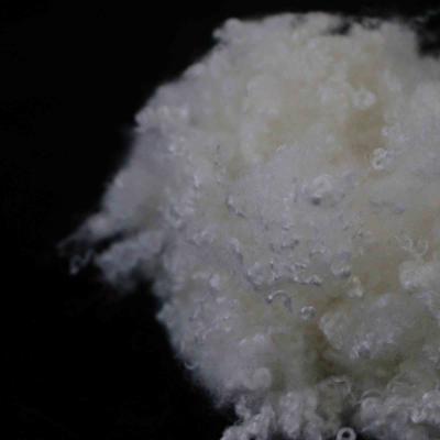 China Non Fluorescent Nontoxic Polyester Staple Fibre 3D×25mm Pure White Psf For Filling for sale