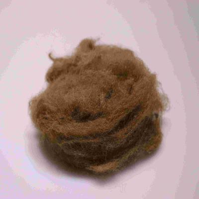 China Eco-Friendly 4080 Polyester Staple Fibres Brown Comfortable Polyester Short Fiber for sale