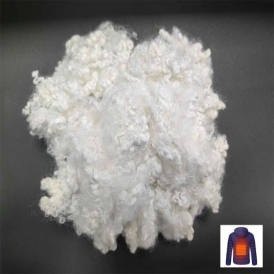 China Far Infrared Polyester Man Made Fibre 3D White PSF With Customized Crimp for sale