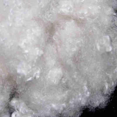 China 15D Polyester Staple Fibre Fire Retardant Lightweight Artificial Microfiber  for sale